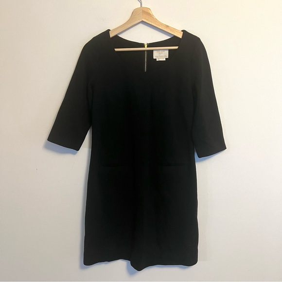 KATE SPADE NY DRESS MINI SHIFT BLACK BACK ZIP Small - Picture 1 of 4